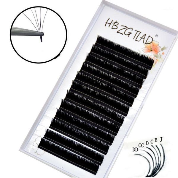 

fan eyelash extension diy 2d/3d/5d/6d faux mink eyelashes silk volume lash extensions 0.07mm thickness auto blooming1