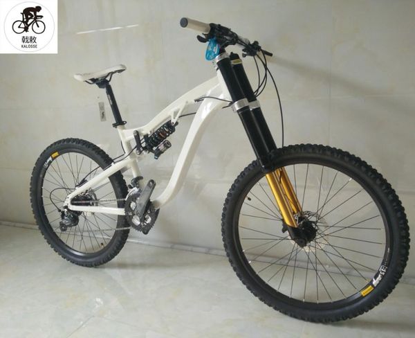 

kalosse 26*2.35 tires dh/am 190mm travel bike bicycle hydraulic brakes m4000 27 speed mountain downhill bikes