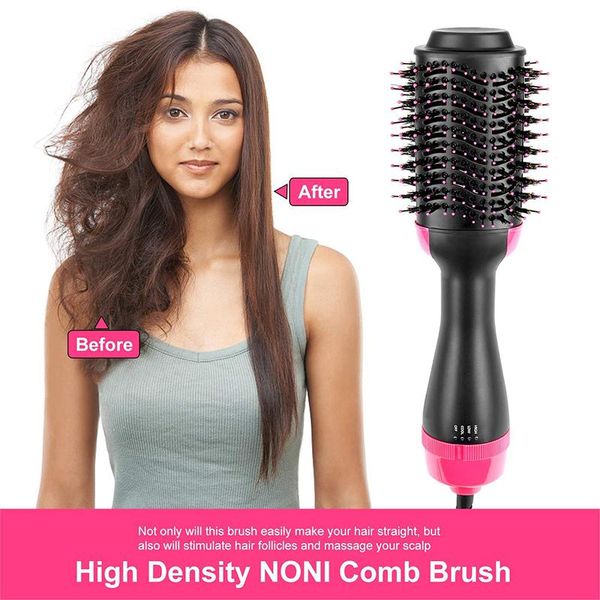 

electric hair brushes 2 in 1 blow dryer air brush straightener curler comb