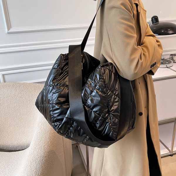 

evening bags diamond grain shoulder bag for women fashion pu leather female crossbody trend ladies handbags large capacity black totes