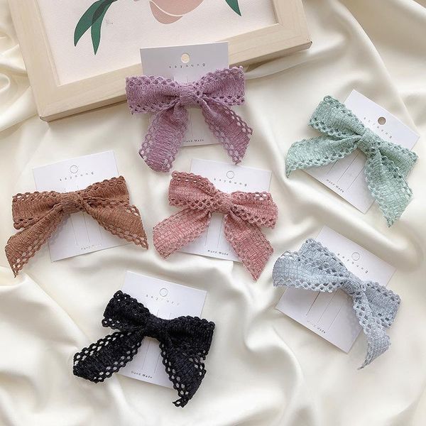 

hair accessories bow hairpin lovely girl fashion female dance headdress, Slivery;white