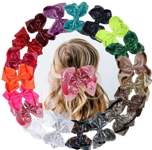 Forcina per capelli con fiocco in paillettes per bambini di grandi dimensioni, capelli con fiori a bolle per bambini, accessori per capelli alla moda con clip superiore