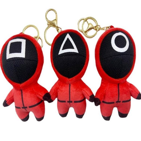 

2021 fidget squid game squid game plush toy pendant doll key chain bag pendant