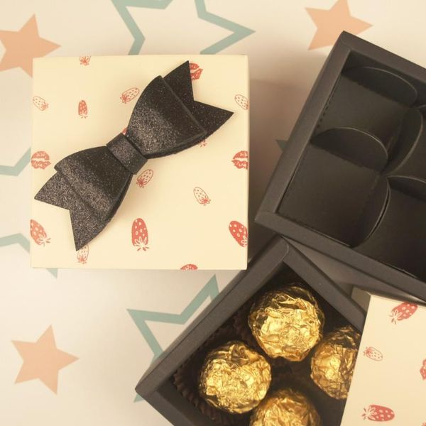 

gift wrap 8.9*8.9*3.5cm strawberry kiss cute design 10 set chocolate paper box valentine christmas birthday gifts packing storage boxes