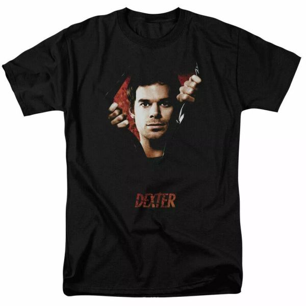 

Dexter Body Bad T Shirt Mens Licensed Classic TV Merch Serial Killer Black, White;black