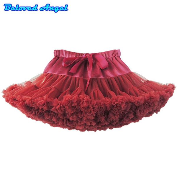 

skirts children fluffy tutu lovely baby girls princess tulle clothes kids performance birthday party petticoat pettiskirt, Blue