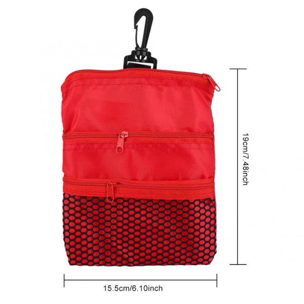 

golf training aids outdoor portable mini ball bag multi-pocket vest zipper pouch storage bags accessories