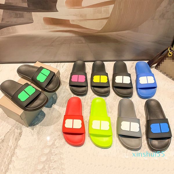 

summer women lovers slippers sandals double letter pool slide sandal beach slides flat platform ladies sandali flip flops causal slippe 1852, Black