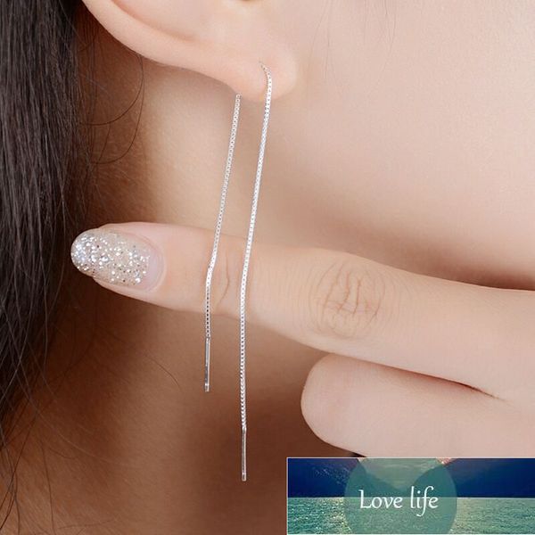 

women's earrings sterling silver long tassel ear line earring for women accesories korea style jewelry brincos femme gifts