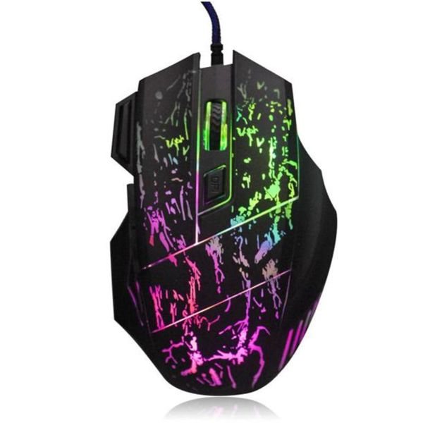 

mice wired gaming mouse 5500 dpi colorful led optical usb pro for pc laptop