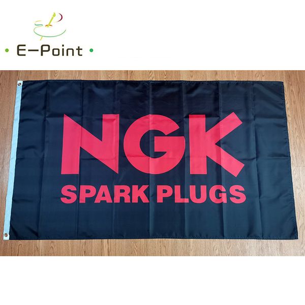 Giappone NGK Spark Plugs Flag 3 * 5ft (90cm * 150cm) Bandiere in poliestere Banner decorazione casa volante giardino Regali festivi