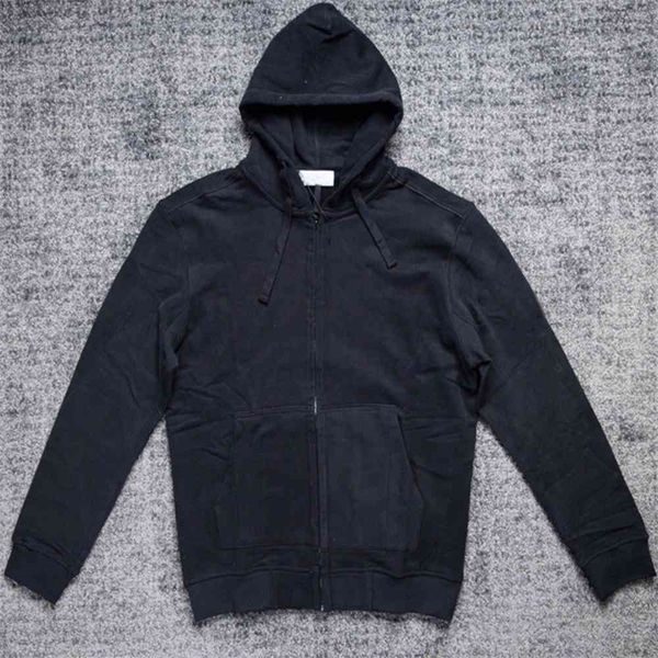 

mens designer hoodie sweater jacket fashion zipper hoodies spring winter couple pullover men retro sweater street loose, Black