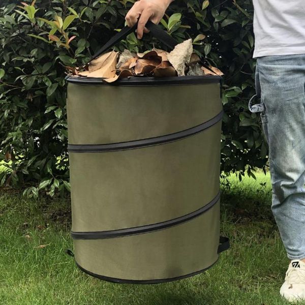 

storage bags large capacity -up garden waste bag - reusable gardening for leaf