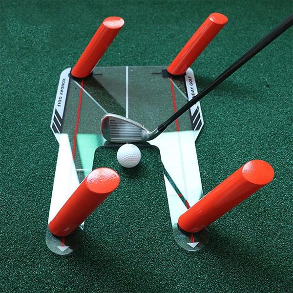 Golf-Trainingshilfen, PC-Ausrichtungstrainer, Augenlinie, Schwung, Geschwindigkeitsfalle, Übungsbasis, Werkzeug, Zubehör, Golftasche