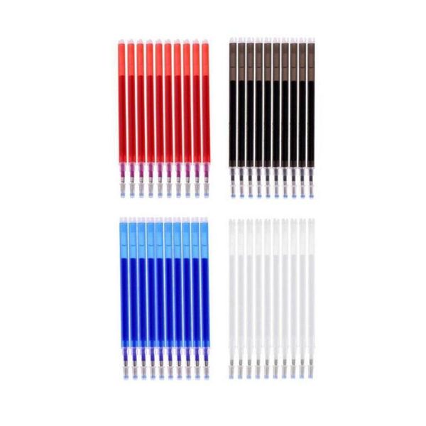 

highlighters limit shows 10pcs heat erasable pens high temperature vanishing pen auto-vanishing fabric marker sewing tools 3 colors, Black;red