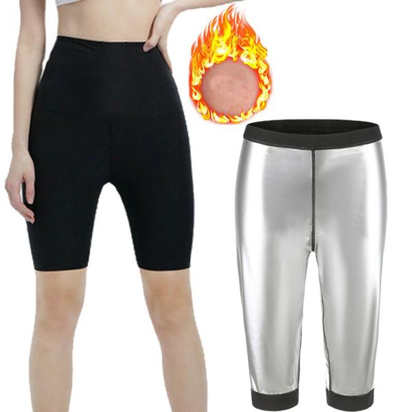 

women's shapers summer sweet sweat short pants sports fitness fat burning fast sweating waist trainer tummy control women shape, Black;white