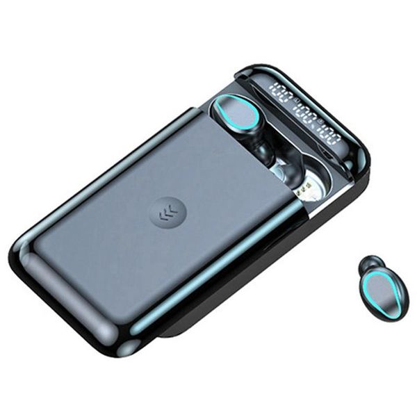 

wireless earphones 6000mah hd stereo bluetooth headphones sports waterproof earbuds headset with dual microphone &