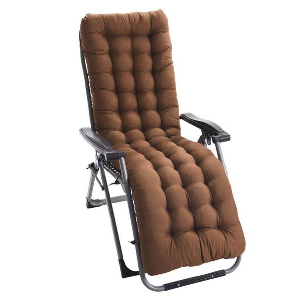 

long recliner chair cushion thicken seat pads garden lounger mat cushion/decorative pillow