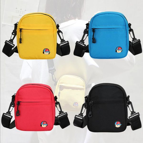 

children canvas bag 2021 fashion baby cartoon handbag men and women young student's cute crossbody school bags