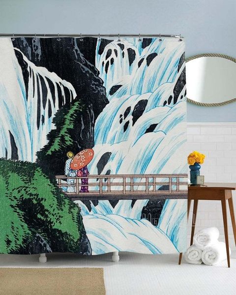 

shower curtains waterfall curtain bathroom decoration