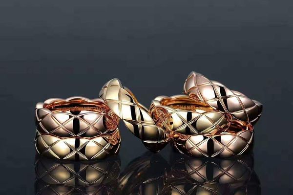 

3clrs rose gold love ring gold ring lover ring women fashion jewelry, Silver