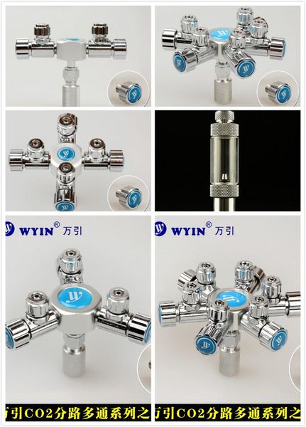 

aquariums wyin brand aquarium co2 distributor splitter needle valve multi way solenoid regulator check bubble counter