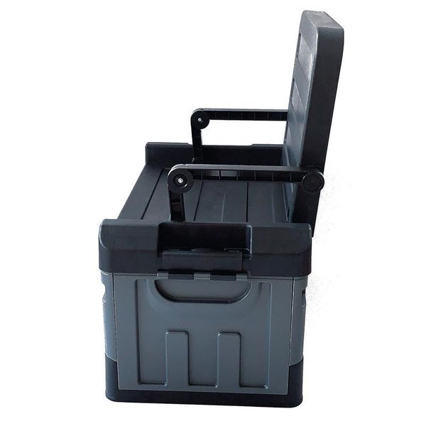 

car organizer plastic folding storage box, portable chair type camping box