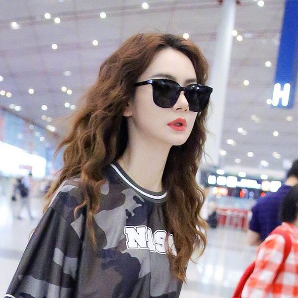 

sunglasses women's korean-style fashionable street s internet influencer snap men's gm19 uv-proof, White;black