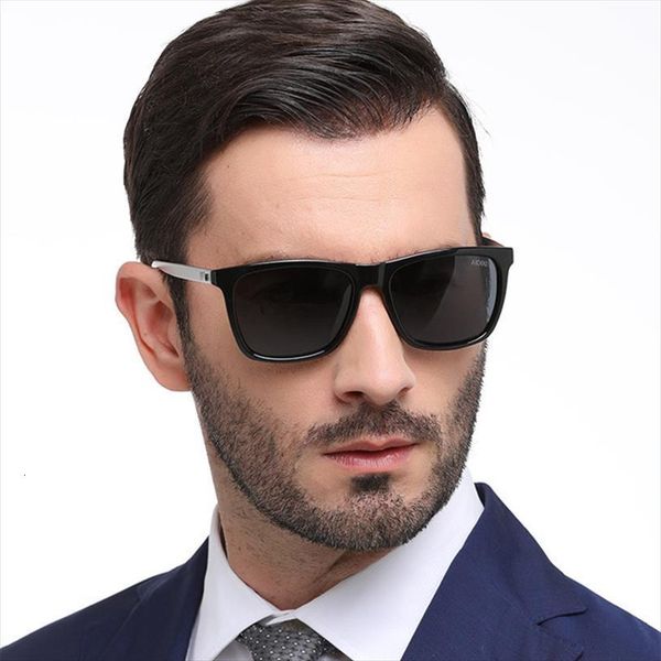 

brand polarized sunglasses men designer classic driving goggles sunglass male retro vintage rectangle sun glasses for, White;black