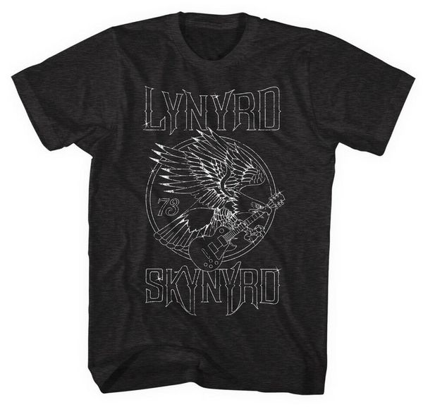 

Lynyrd Skynyrd 73 EAGLE SEAL SOUTHERN ROCK T-Shirt NWT S-2XL Licensed & Official, White;black