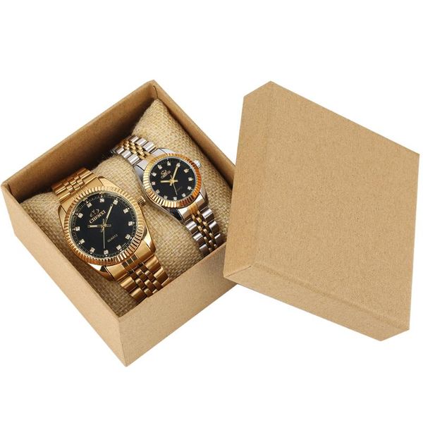 

wristwatches women's watch luxurious diamonds quartz for men luminous pointers dial wristwatch with box, Slivery;brown
