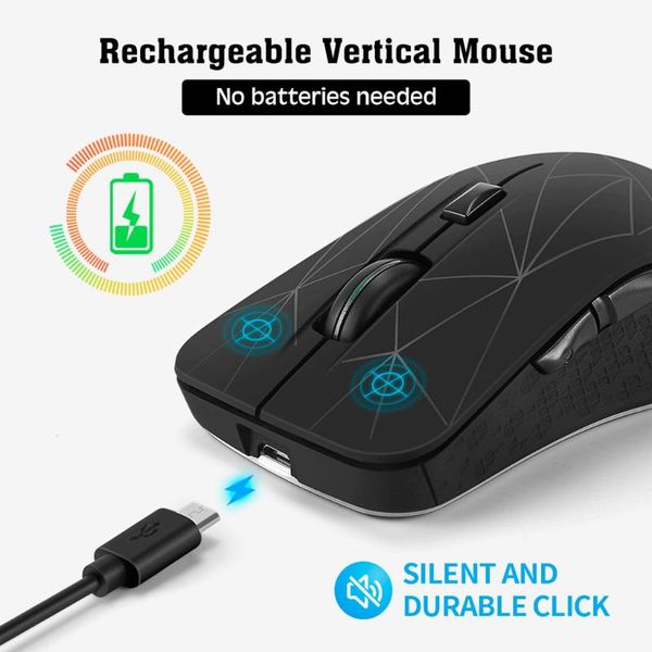 

wireless mouse computer bluetooth pc mause rechargeable ergonomic gaming 2.4ghz usb optical mice for lapgames