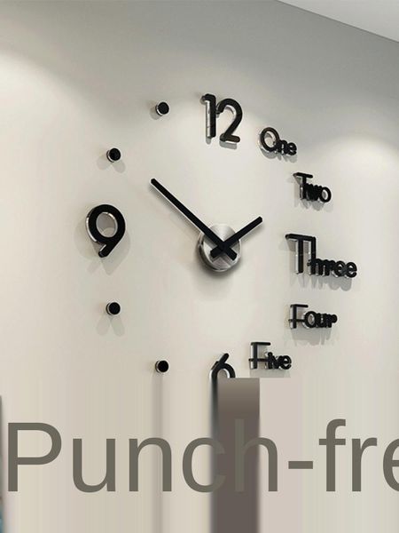 

wall clocks nordic ins stickers home decor living room reloj de pared digital clock farmhouse creative art