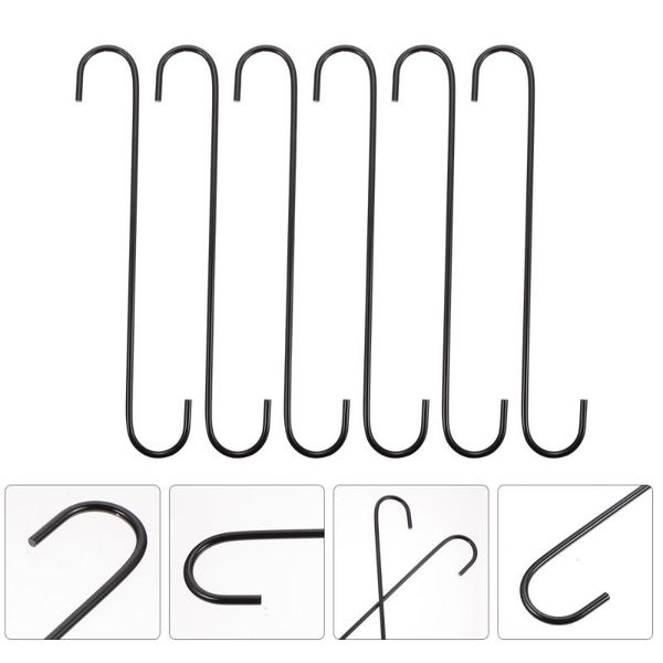 

hooks & rails 6pcs garden hanging bracket bird feeders light flower pot