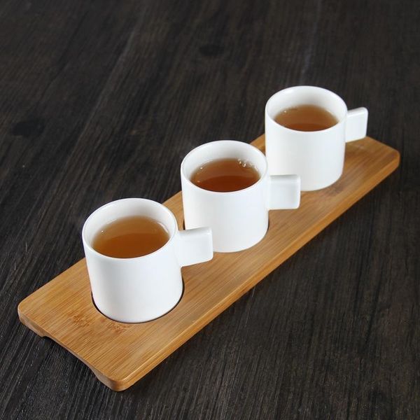 

northern europe ceramic cafe espresso s cup mini latte coffee mug with bamboo pallet home used tumbler frosted teacups set mugs