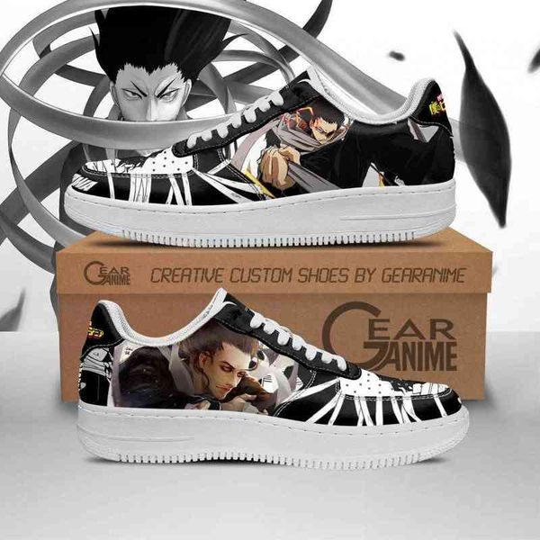 

diy anime fan sneakers shoes boots boku no hero academia shouta aizawa mens trainers breathable mesh athletic road running nastics, Black