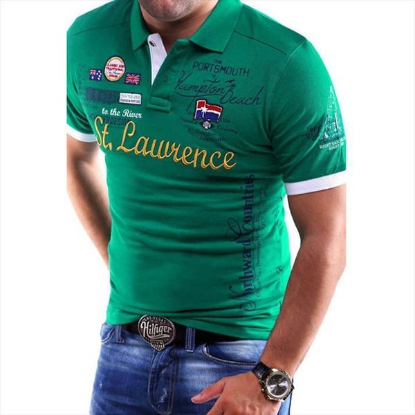 

fashion brand shirt mens polos short sleeve letter printing slim fit casual shirts cotton clothing, White;black