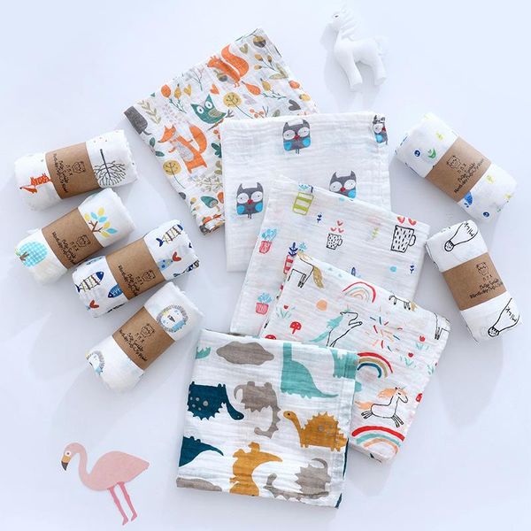 

blankets & swaddling muslin baby cotton double layer summer blanket wrap towel bedding sets things for born babies personalized gift