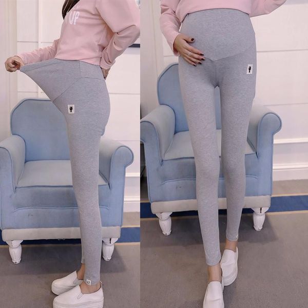 

maternity bottoms leggings adjustable waist pregnant women pregnancy clothes pants ropa embarazada premama enceinte soft slim lady, White