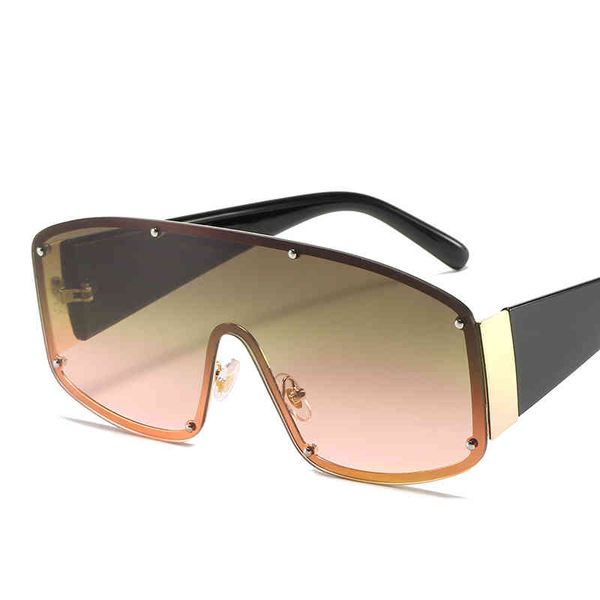 

big frame fashion women sun glass oversized flat one piece sunglass, White;black