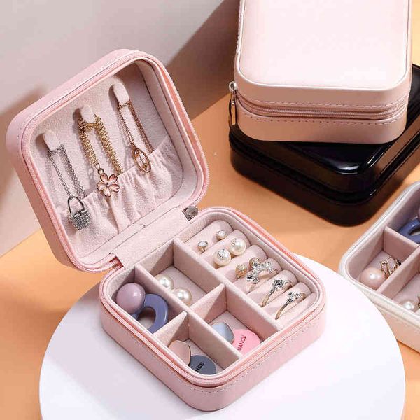 

cosmetic bags simple portable jewelry box travel storage bracelet earring