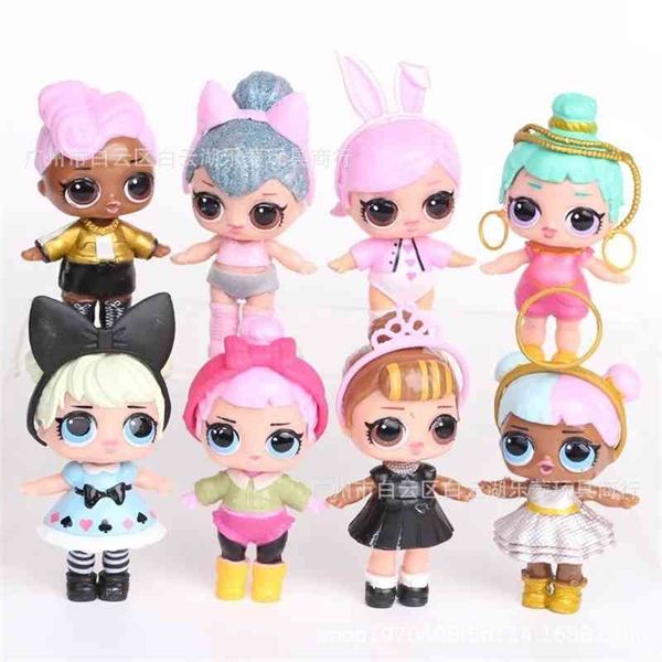 

8 doll ornaments hand-made surprise sister baby toy ball