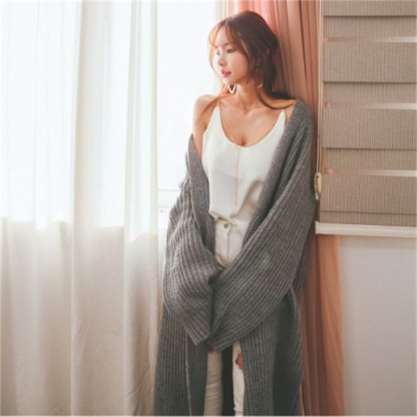 

women's knits & tees fall/winter lazy wind loose cardigan sweater vhp0, White