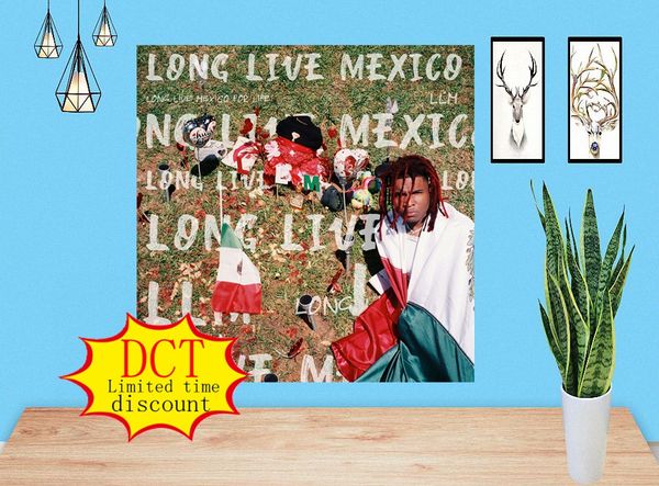 

long live mexico album poster music cover silk art print
