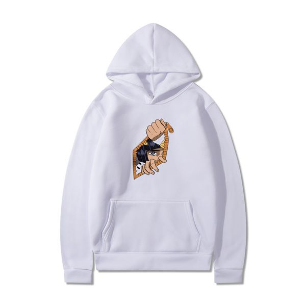 

oversized women's hip hop street print loose hooded fleece top, Black