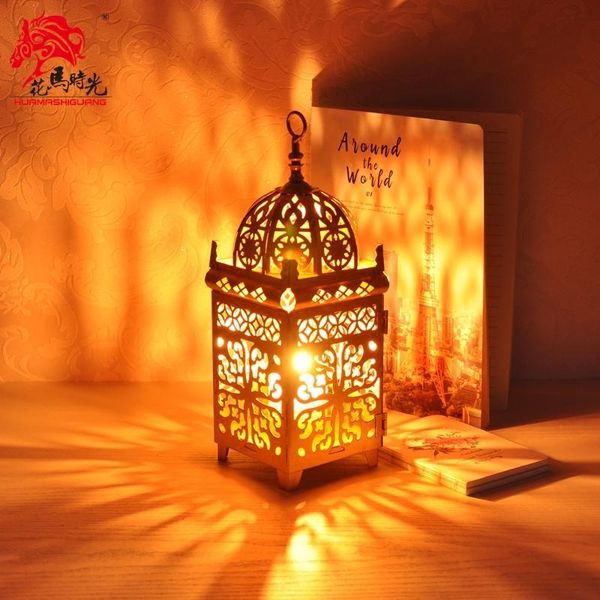 

iron moroccan nordic candlestick creative vintage metal candle holder romantic portacandela dining table decoration mm60zt holders
