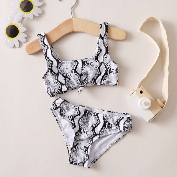 

the bikini children's swimsuit girls' split bikini, White;black