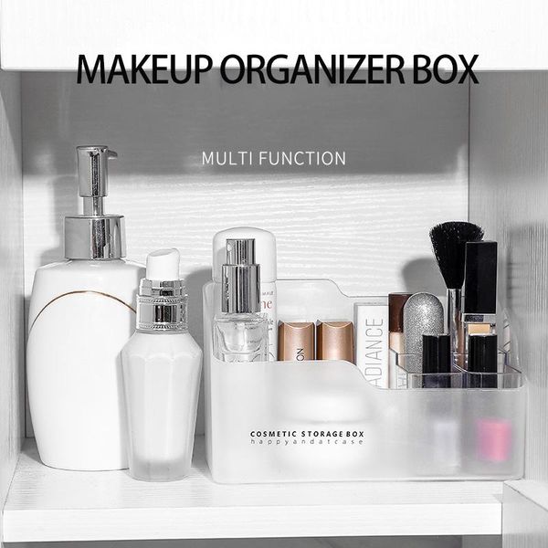 

storage boxes & bins 1pc plastic makeup box cosmetic organizer desksundries jewelry skincare lipstick case