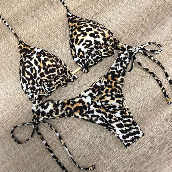 

fashion leopard swimsuit women's with bra, White;black