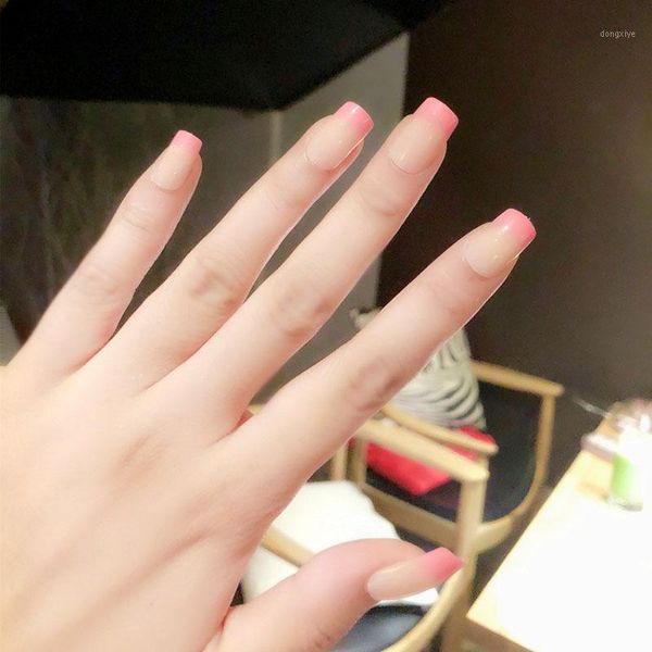 

sale fashion wholesale 24pcs/set fake nails tips square type finish design finger nail art m31, Black